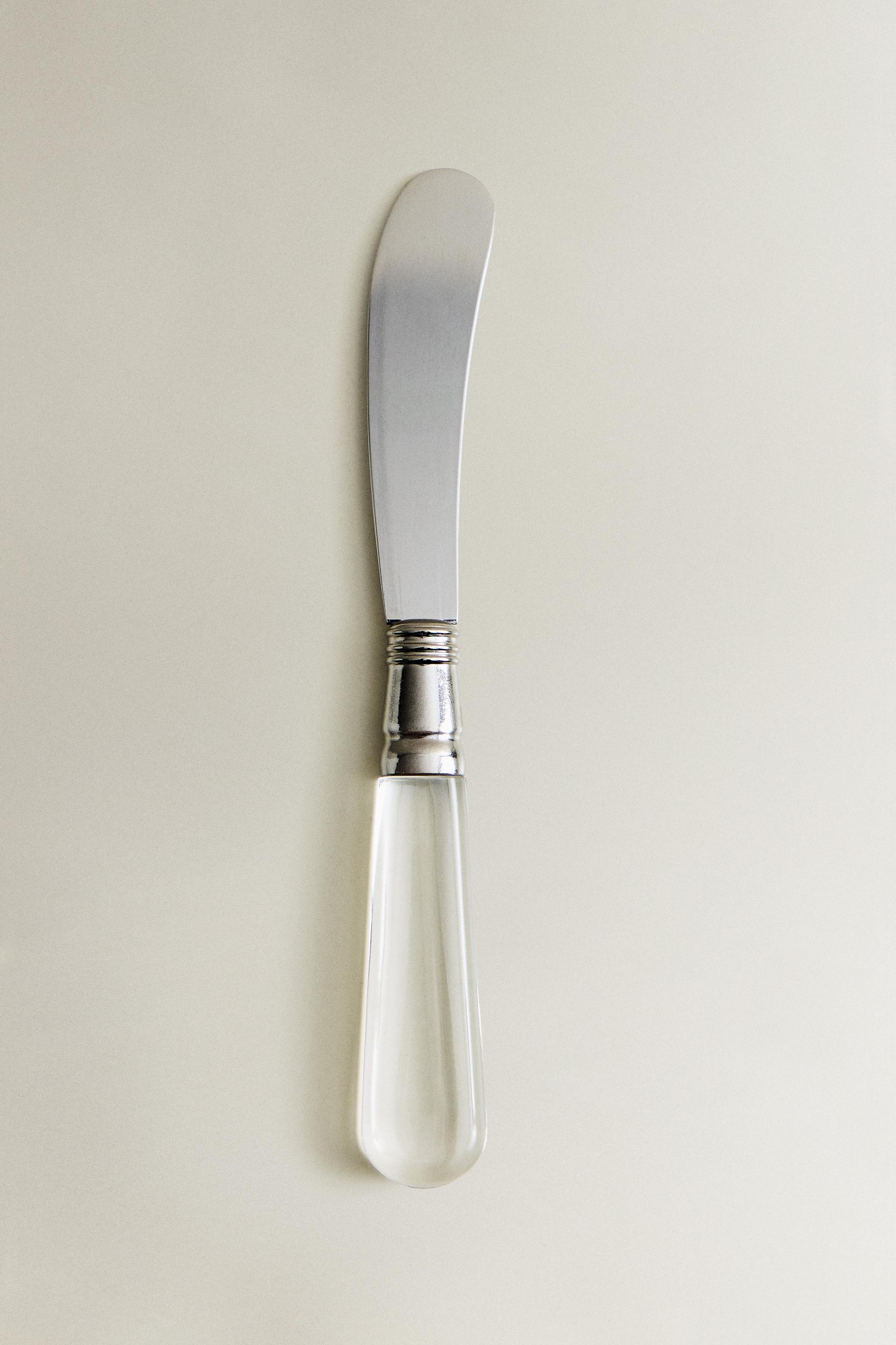 BUTTER KNIFE WITH TRANSPARENT HANDLE